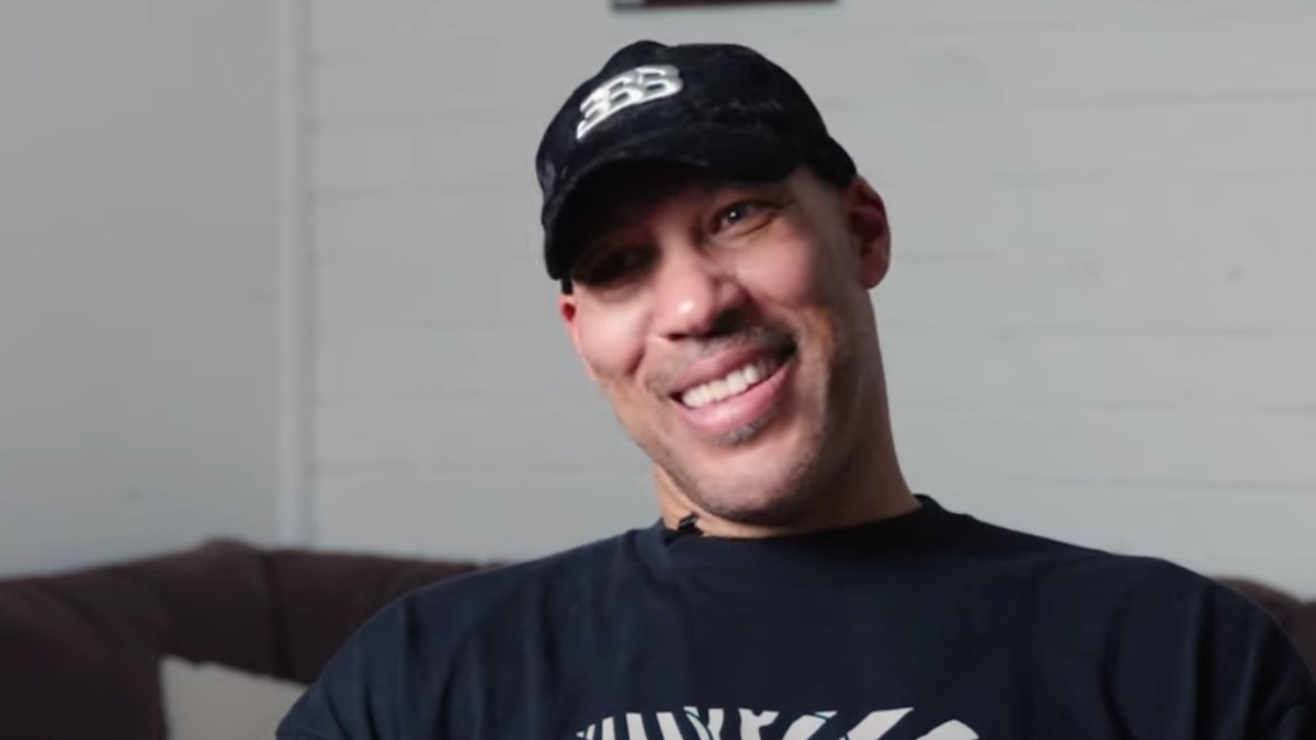 Screenshot of Lavar Ball interview for Sporting News Australia.