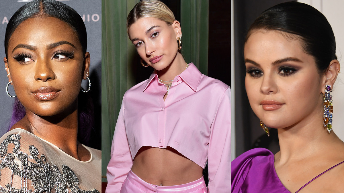 Split image of Justine Skye Hailey Beiber Selena Gomez