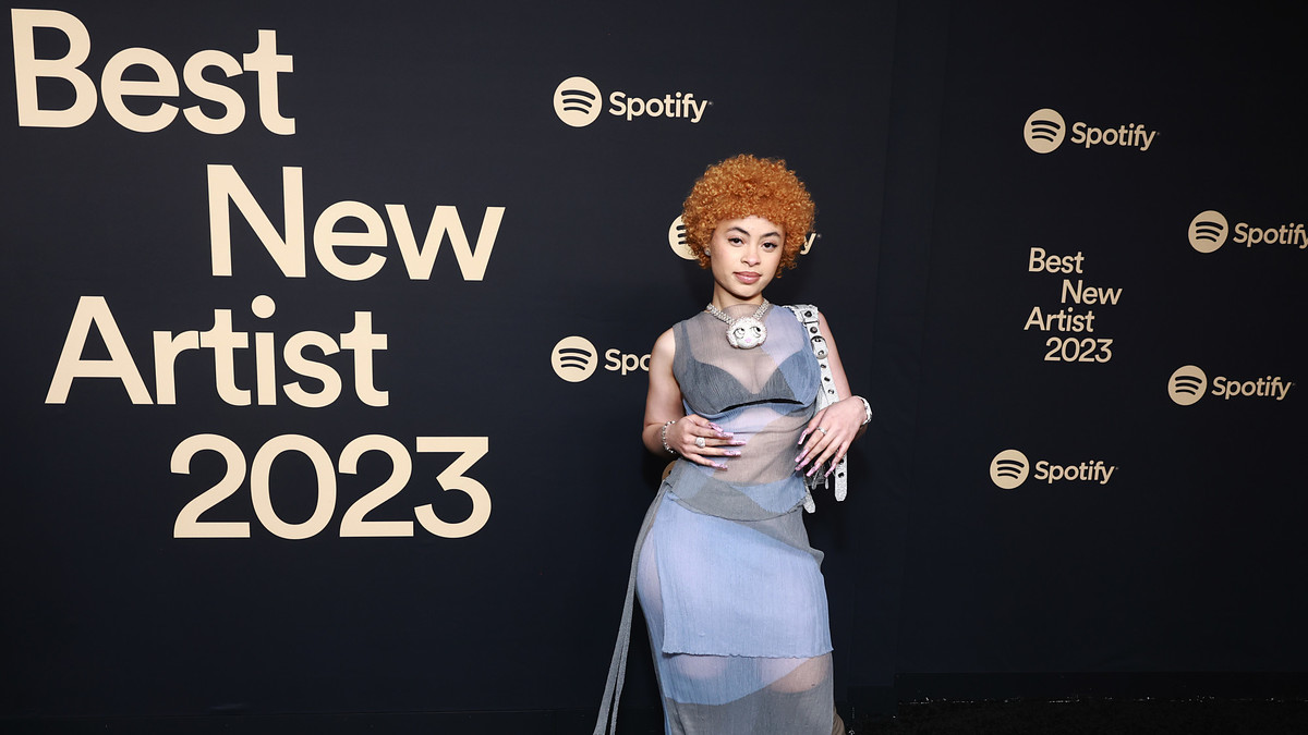 Ice Spice at Spotify red carpet