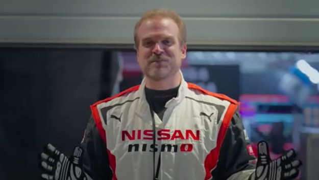 David Harbour is pictured in the new Gran Turismo movie