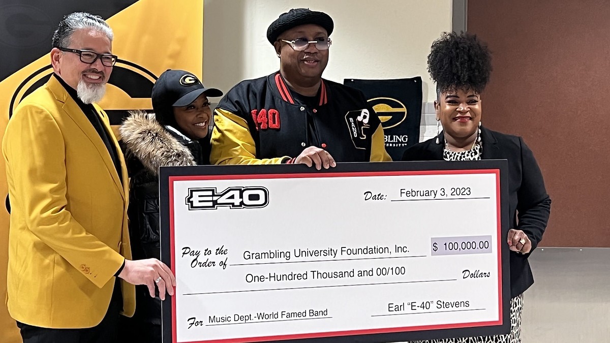 e 40 Donates $100,000 to His HBCU Alma Matter TK, Recording Studio Named After Him
