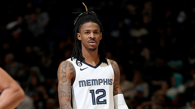Ja Morant is pictured during a game