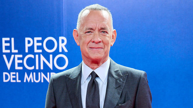 Actor Tom Hanks attends the Spanish premiere of A Man Called Otto