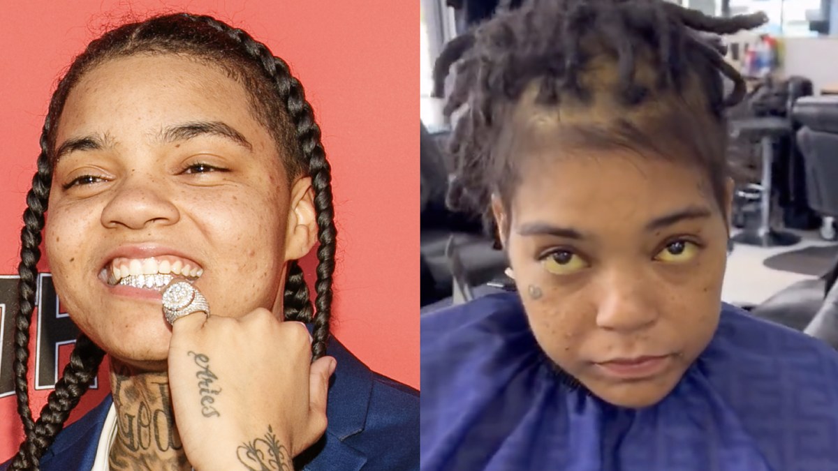 Split image of Young MA from Getty and video