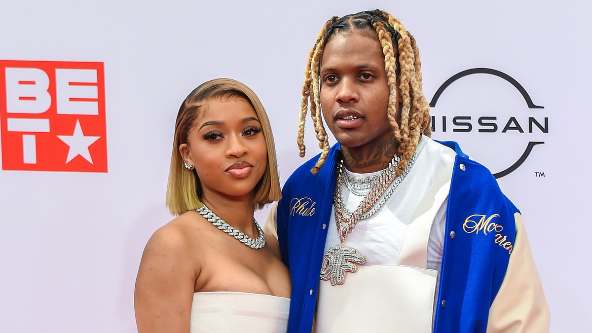This is an image of India Royale on the right and Lil Durk on the left