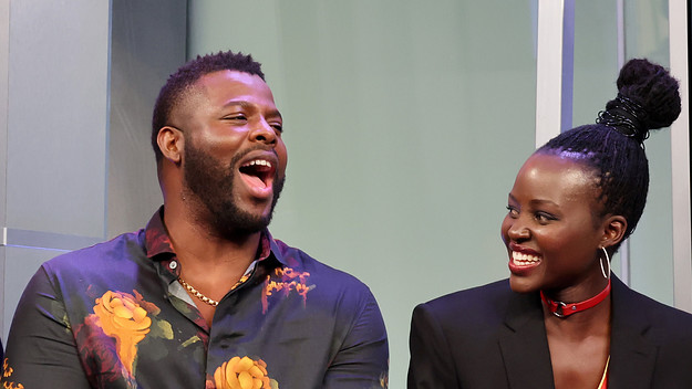 Winston and Lupita on press tour