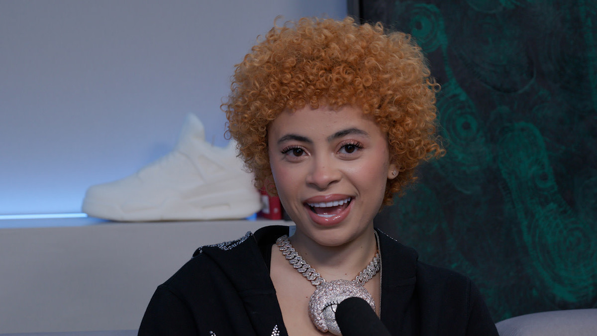 Screenshot from Ice Spice interview with Ebro Darden on Apple Music 1.