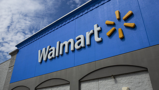 Photograph of the outside of a Walmart