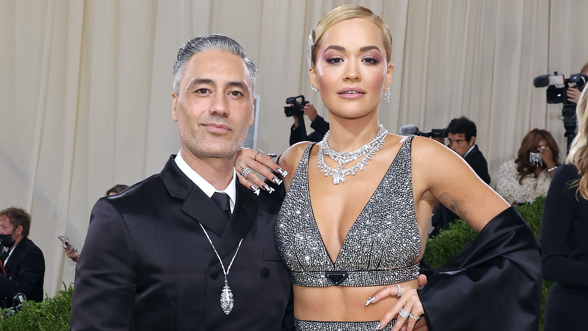 Rita Ora and Taika Waititi photographed in 2021