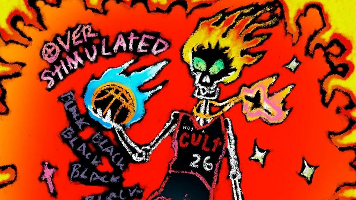 The cover art for Saint Jhn's new song "Overstimualted"