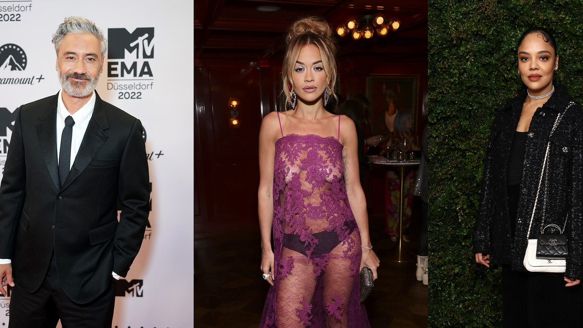 Taika Waititi, Rita Ora, and Tessa Thompson