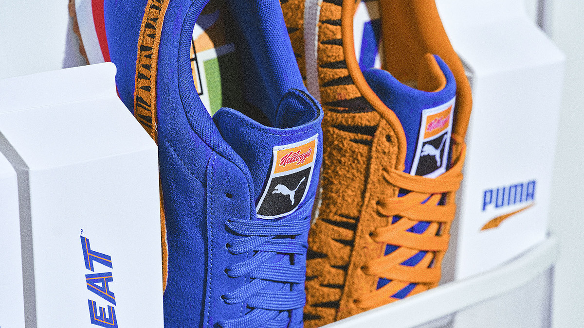 Kellogg's Frosted Flakes Tony the Tiger Suede & Roma Collection Detail