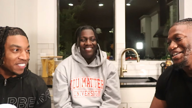 Lil Yachty in a reaction video for his music video for "Poland"