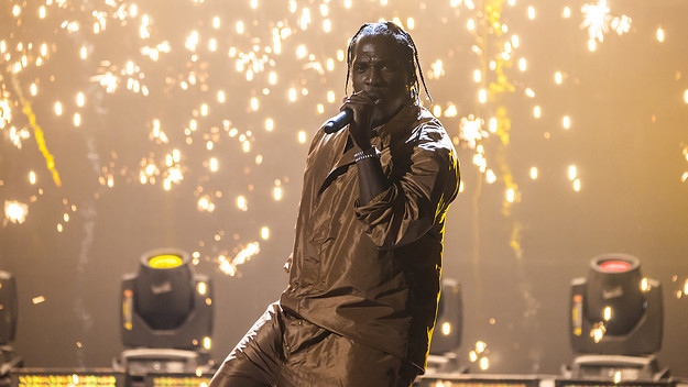 Pusha-T performs onstage during the BET Hip Hop Awards 2022