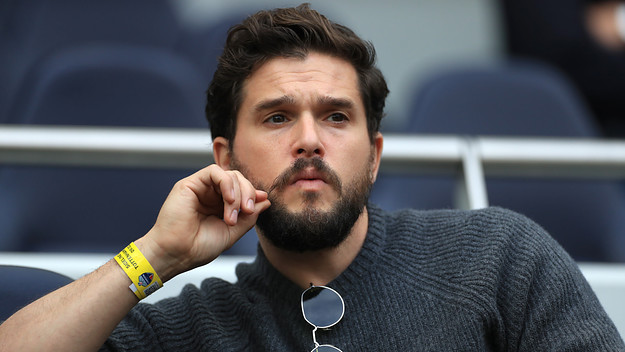 Kit Harington is seen pondering matters of Snow