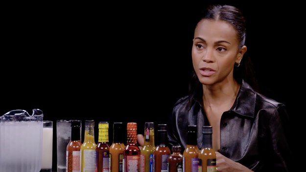 Zoe Saldaña Gets Scorched By Spicy Wings | Hot Ones