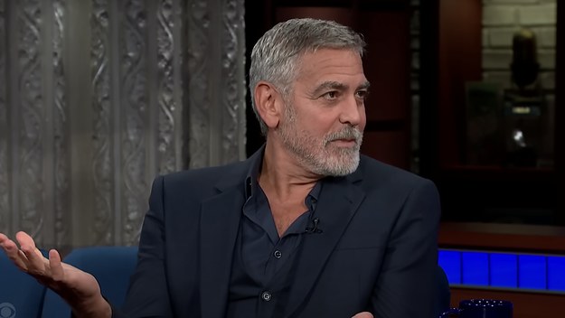 George Clooney appears on The Late Show With Stephen Colbert