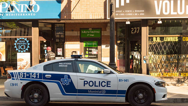 Montreal SPVM police car parked