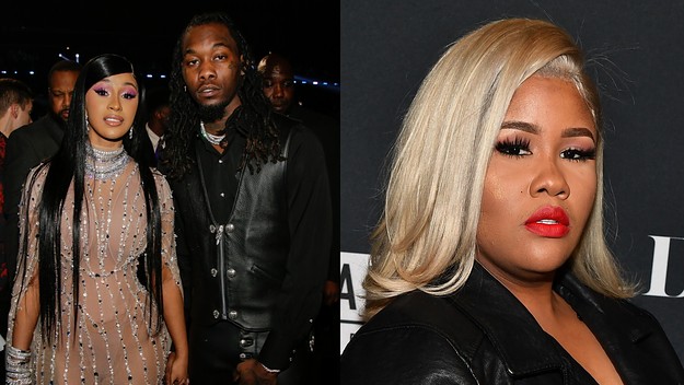 Photo of Cardi B and Offset, alongside an image of Akbar V.