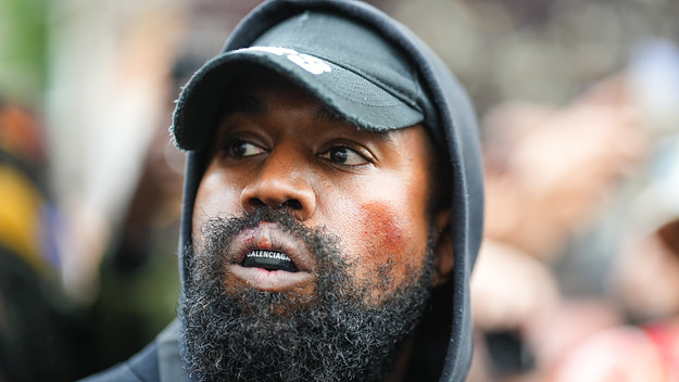 Kanye West attends Paris Fashion Week