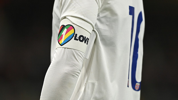 The captain's armband of Martin Ødegaard of Norway during the International Friendly match between Republic of Ireland and Norway
