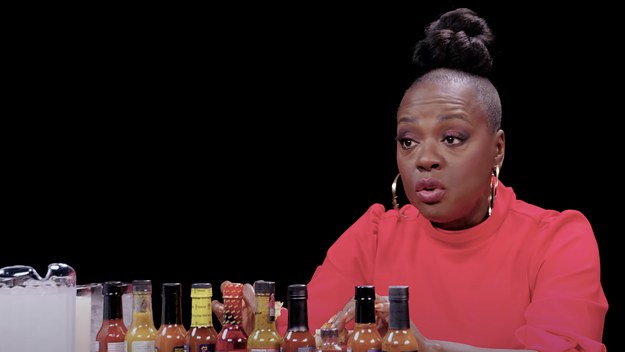 viola davis on new episode of 'hot ones'