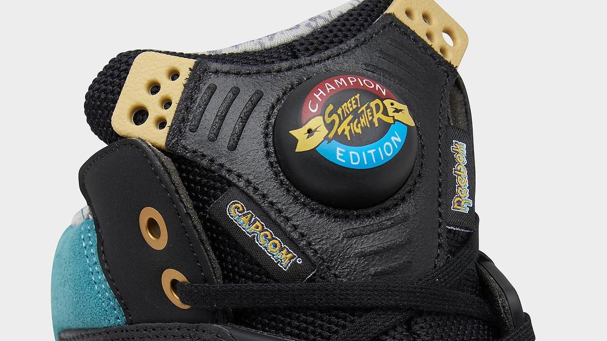 Capcom x Reebok Shaq Attaq Street Fighter Release Date HR0603 Tongue