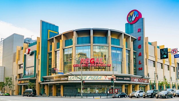 General view of Regal Cinemas' flagship L.A. movie theater
