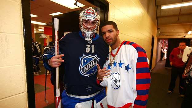 Drake and Carey Price at the All-Star Game