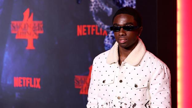 Caleb McLaughlin attends 'Stranger Things' premiere