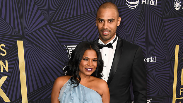 Nia Long and Ime Udoka photographed in 2017