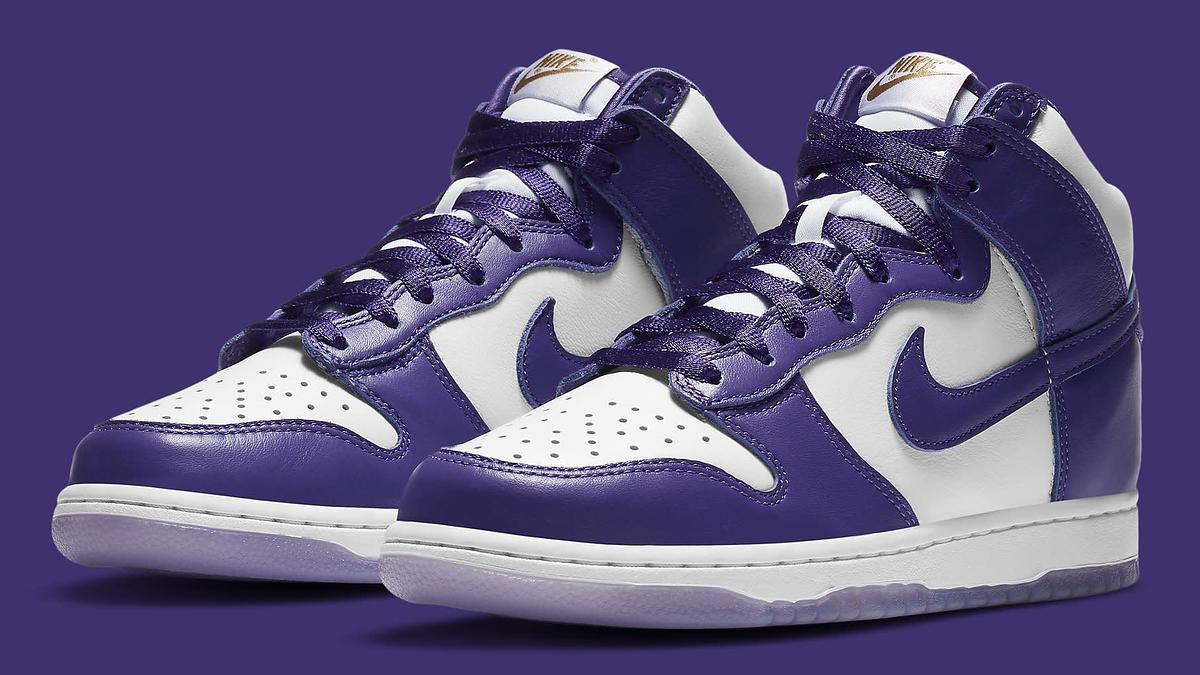 Nike Dunk High Women's Court Purple Release Date DC5382 100 Pair