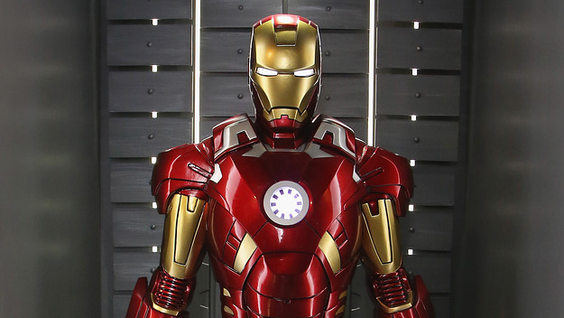 Iron Man armor from a museum