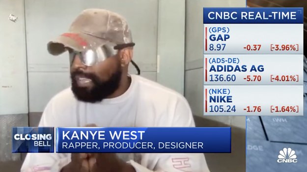 kanye west on cnbc talks gap deal