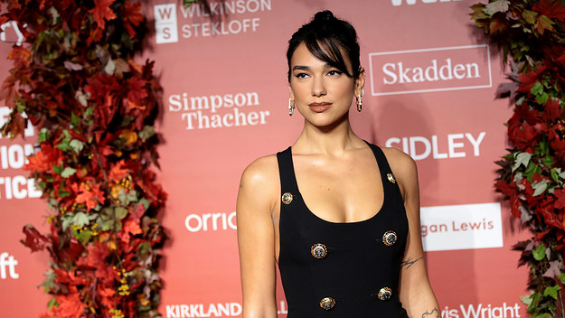 Dua Lipa attends the Clooney Foundation For Justice Inaugural Albie Awards