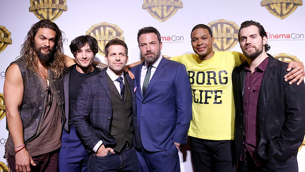 Cast of 'Justice League' at red carpet in 2017