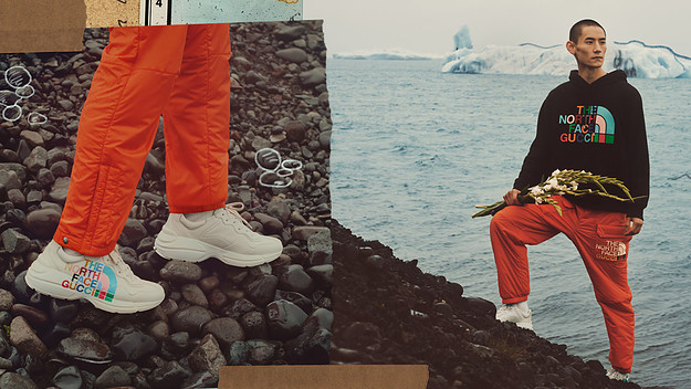 Header image for the new North Face x Gucci collection
