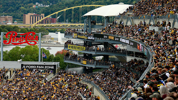 A general view during the game between the Jets and Steelers at Acrisure Stadium.