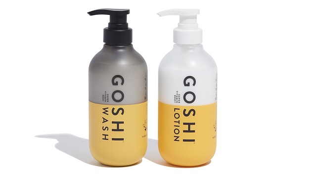 Product images of new Goshi lotion bodywash