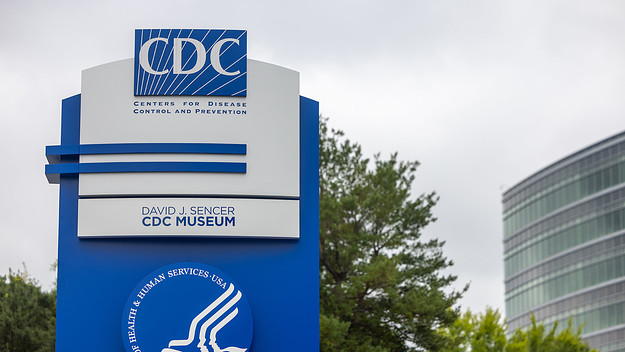 A view of the sign of Center for Disease Control headquarters is seen in Atlanta, Georgia