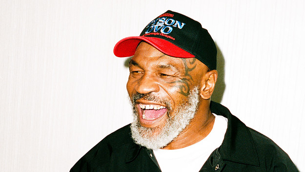 Mike Tyson wearing OVO collection