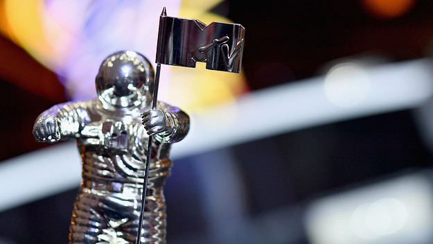 The VMA throphy "Moon Person" seen during 2018 MTV VMAs press junket.