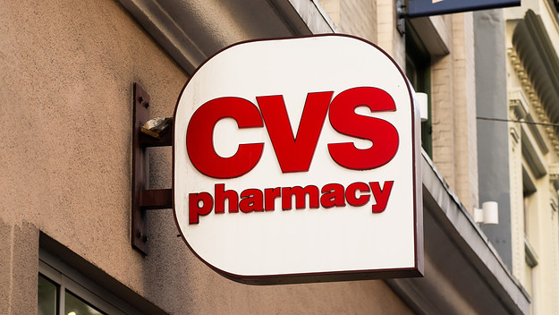 A logo for CVS pharmacy is pictured