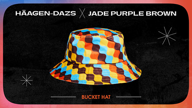 Jade Purple Brown x Haagen Dazs Lead Bucket Hat