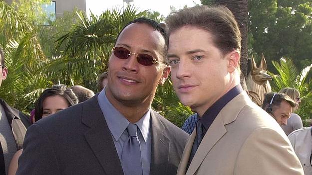 The Rock and Brendan Fraser together, the dynamic duo