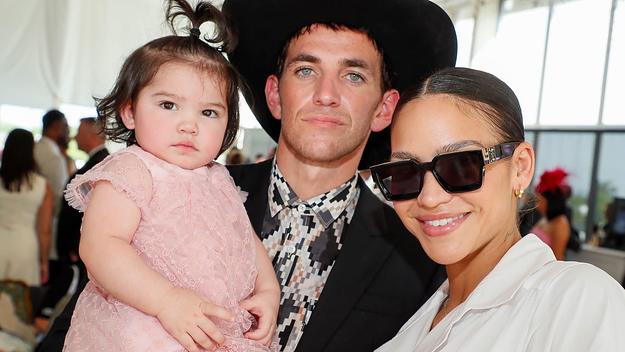 Cassie and husband Alex Fine attend the Preakness