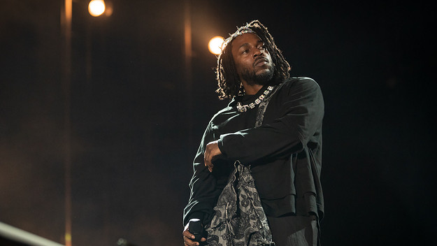 Kendrick Lamar onstage for news post