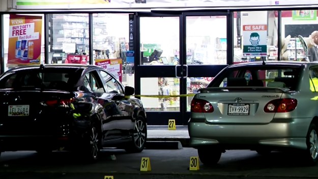 Screenshot from ABC News piece on shooting at a 7-Eleven in Maryland.