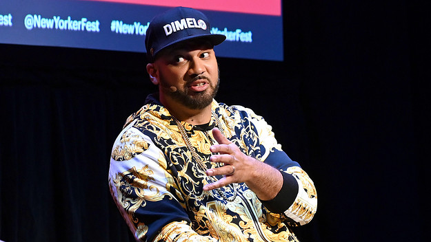 The Kid Mero speaks on stage during the 2019 New Yorker Festival