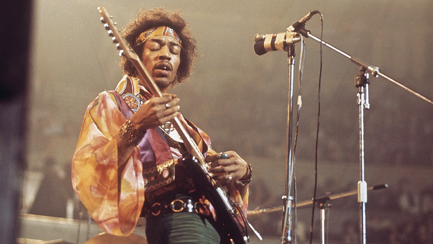 Jimi Hendrix photographed in London in 69